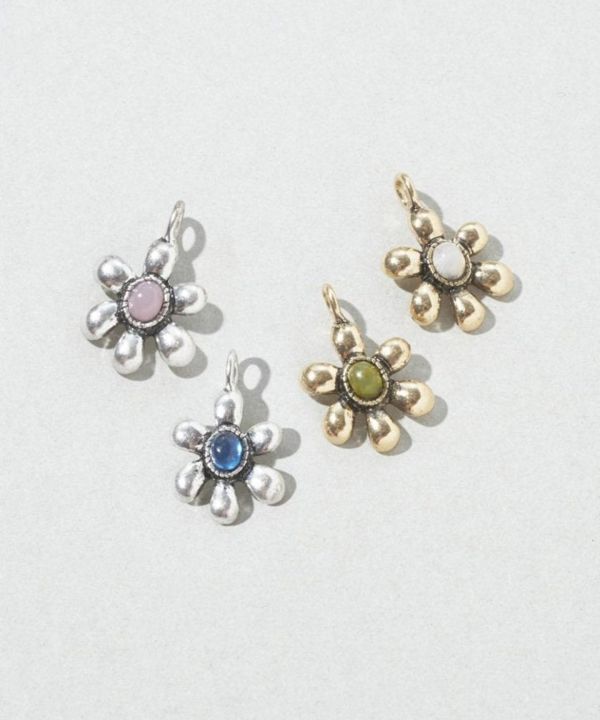 復古寶石花花項鍊 