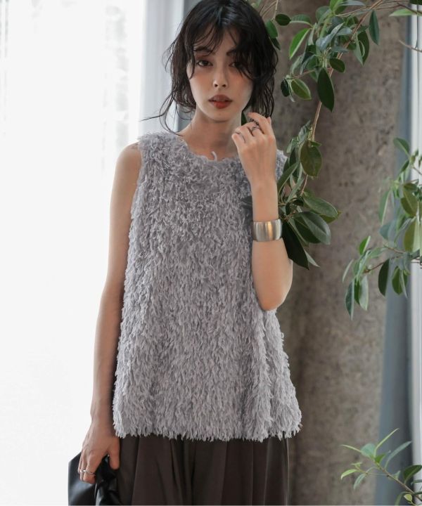 羽毛流蘇背心 