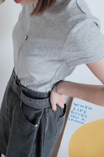 透氣竹節棉Tee 