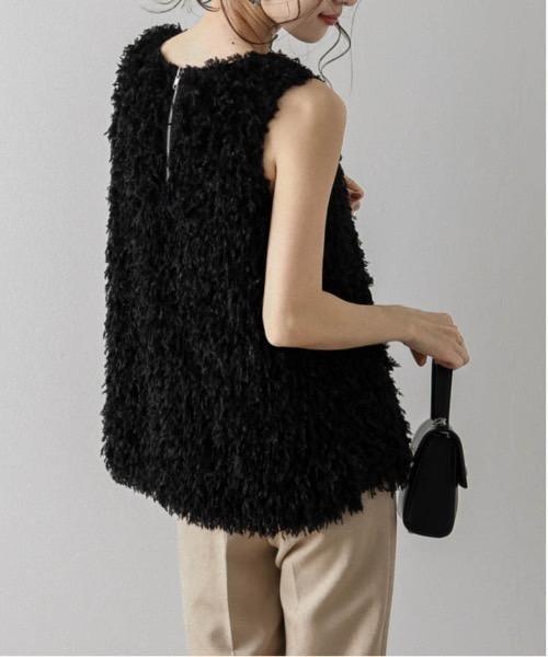 羽毛流蘇背心 