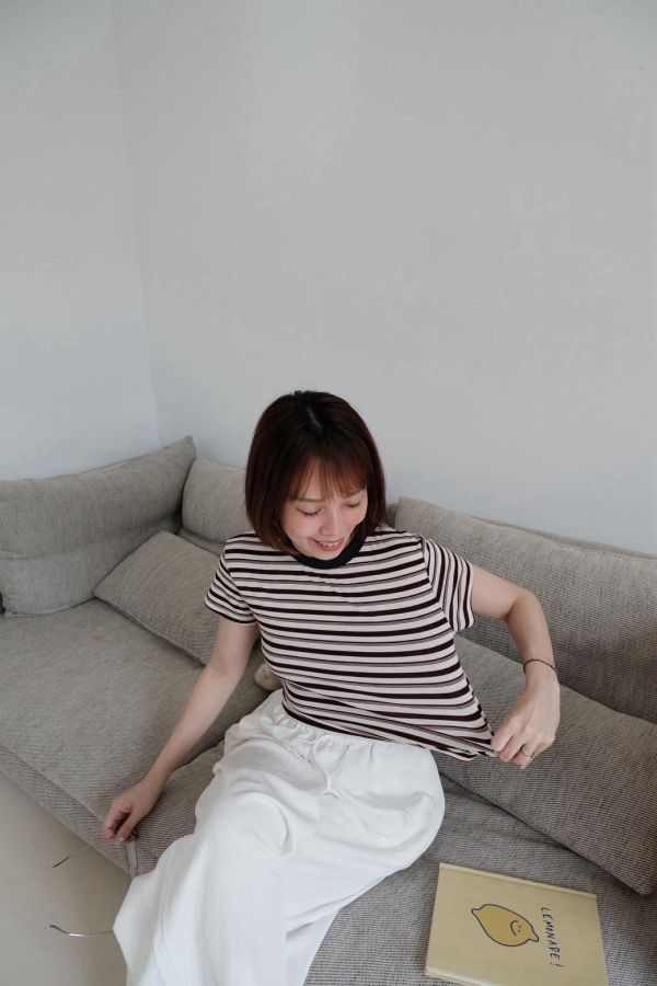 超彈！復古細條短踢 