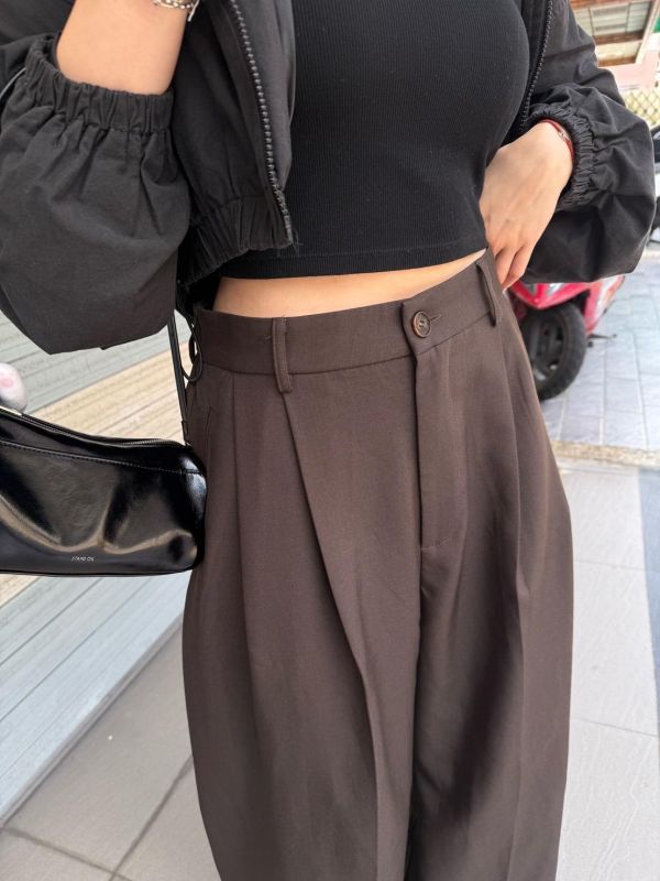 完美挺版微彎西裝褲 