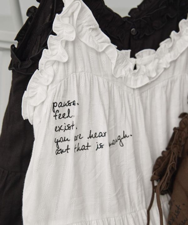 2ways刺繡蕾絲吊帶洋 