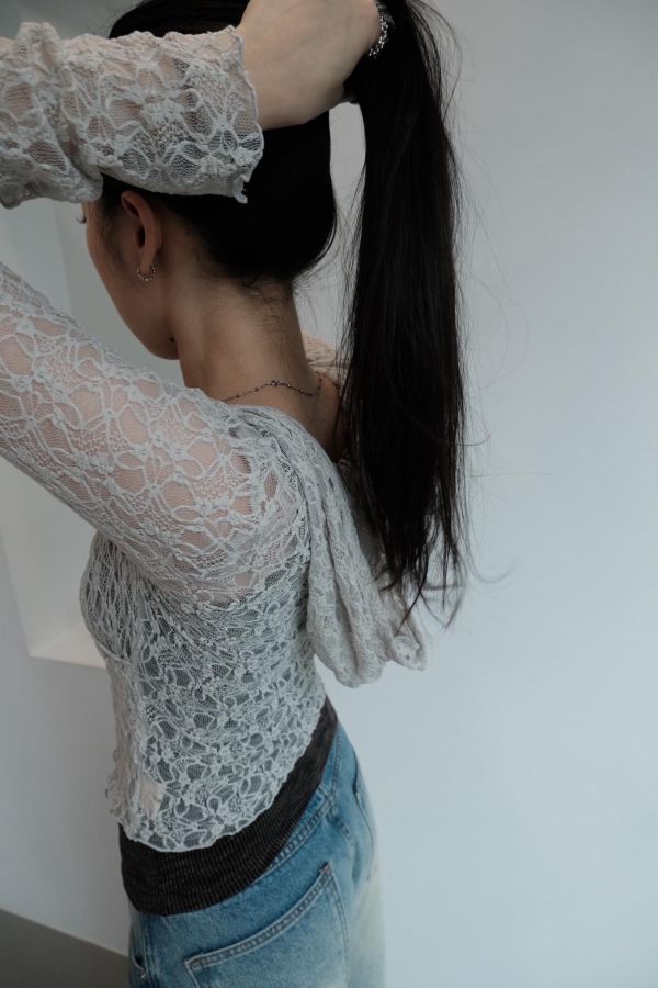 可可蕾絲坑條 兩件組 