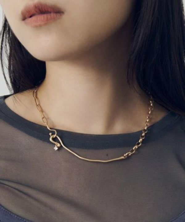雙鏈Nuance Bar項鏈 