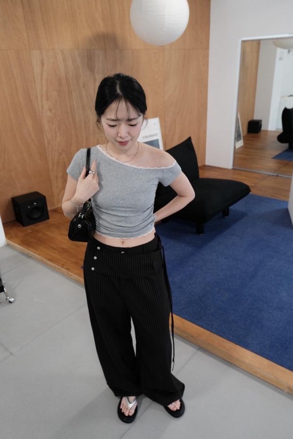 線條解構西裝寬褲 