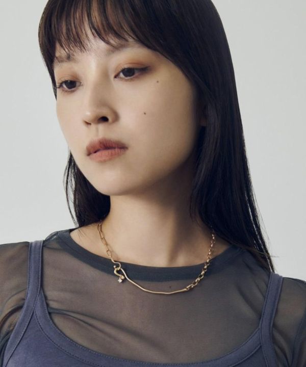 雙鏈Nuance Bar項鏈 