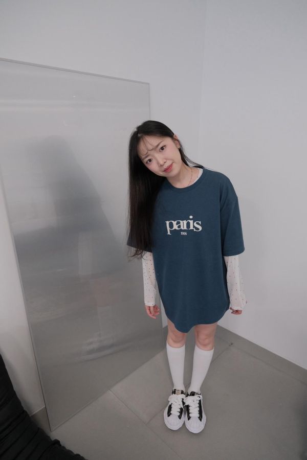 小黑點透膚網紗內搭 