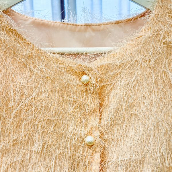 粉橘色調名媛風上衣 女上衣,二手女裝,穿搭,上衣,外套,襯衫