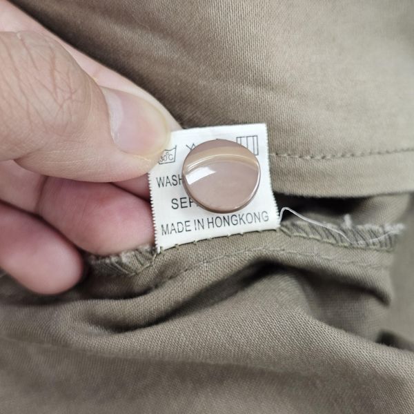 棕韓系挺版綁繩襯衫 女上衣 / 二手女裝 / 穿搭