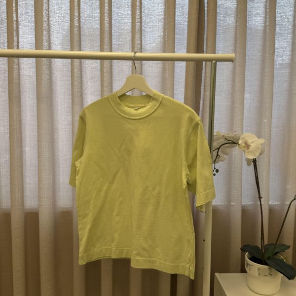 淡黃色棉T 女上衣,二手女裝,穿搭,上衣,外套,襯衫