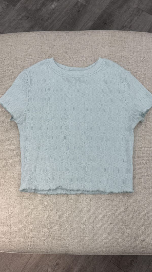 藍綠色短上衣 女上衣,二手女裝,穿搭,上衣,外套,襯衫