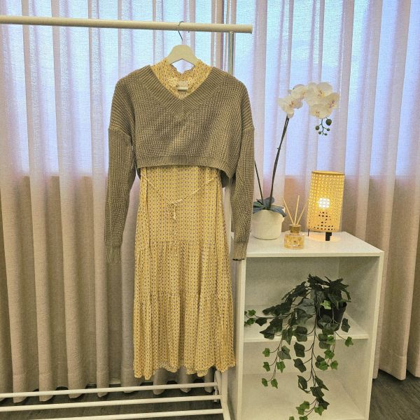 可可棕短版背扣開襟衫 女上衣 / 二手女裝 / 穿搭