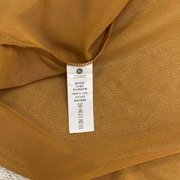 橘色網眼透紗夏日背心 女上衣,二手女裝,穿搭,上衣,外套,襯衫 背心 透膚