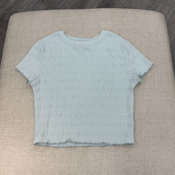 藍綠色短上衣 女上衣,二手女裝,穿搭,上衣,外套,襯衫
