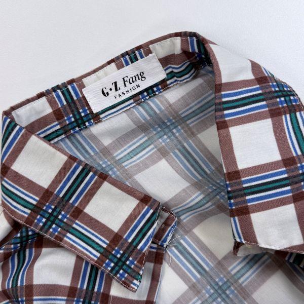 韓系寬鬆格子襯衫 女上衣 / 二手女裝 / 穿搭