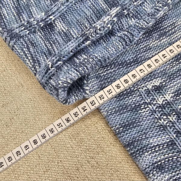 海洋藍針織短版開襟衫 女上衣 / 二手女裝 / 穿搭