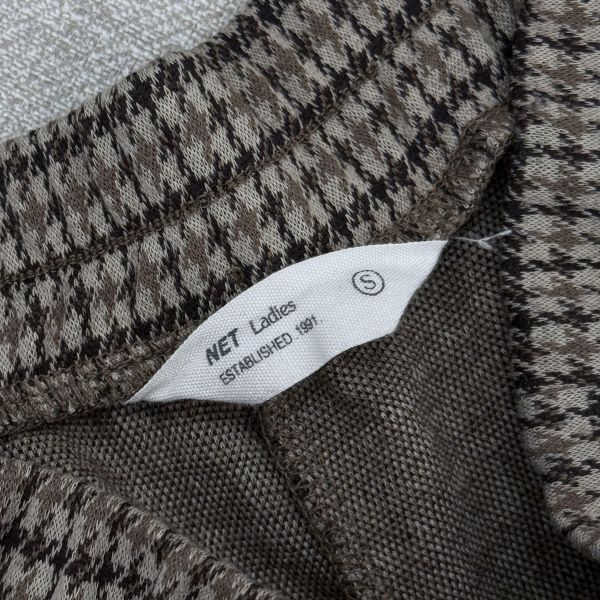 咖色印花休閒長褲 二手女裙褲 / 長裙短裙 / 長褲短褲 / 穿搭推薦 / 高CP服飾/直筒/高腰 / 鬆緊腰 / 有抽繩 /日系清新風 /  復古古著風