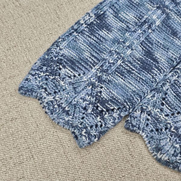 海洋藍針織短版開襟衫 女上衣 / 二手女裝 / 穿搭