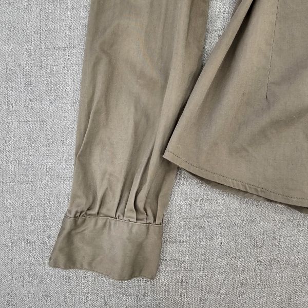 棕韓系挺版綁繩襯衫 女上衣 / 二手女裝 / 穿搭