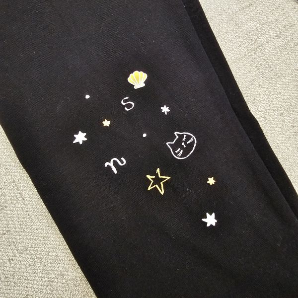 黑貓咪印花內搭褲 二手女裙褲 / 長褲短褲 / 穿搭推薦 / 高CP服飾