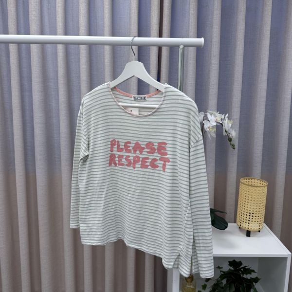 白綠條紋長袖上衣 女上衣,二手女裝,穿搭,上衣,外套,襯衫