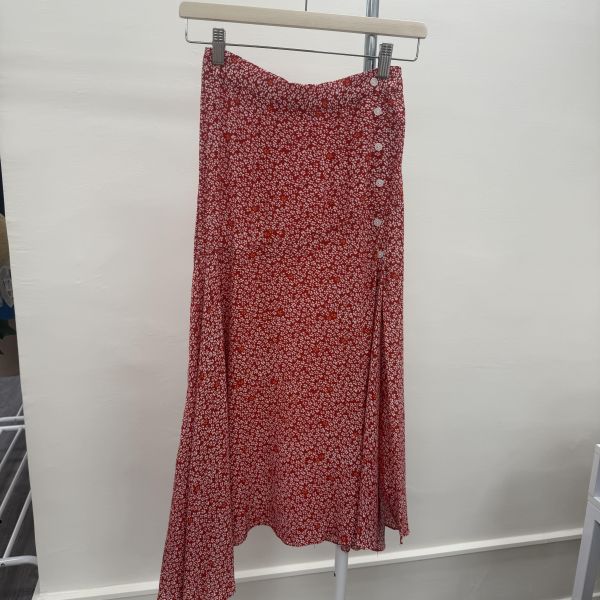 紅色碎花長裙 女上衣,二手女裝,穿搭,上衣,外套,襯衫