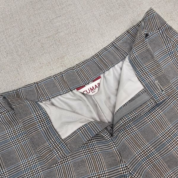 深棕復古格紋短褲 二手女裙褲 / 長褲短褲 / 穿搭推薦 / 高CP服飾