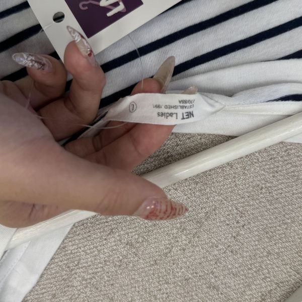 黑白條紋休閒上衣 女上衣,二手女裝,穿搭,上衣,外套,襯衫