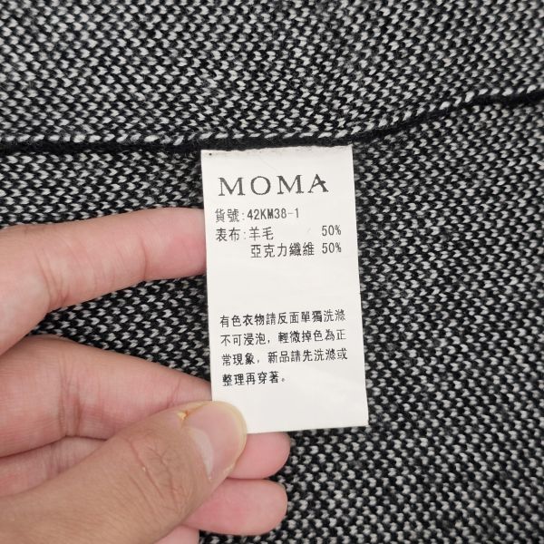 黑蕾絲印花柔軟厚毛衣 女上衣 / 二手女裝 / 穿搭