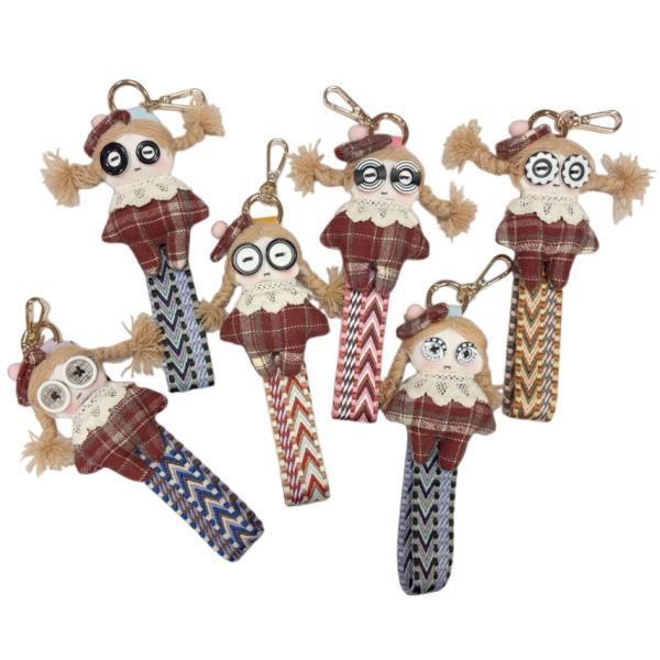 810九怪可愛娃-JUDY 造型可愛 織帶可掛手上上面五金可以掛手機 亦可掛於包包 實用好看 JUDY女娃療癒 