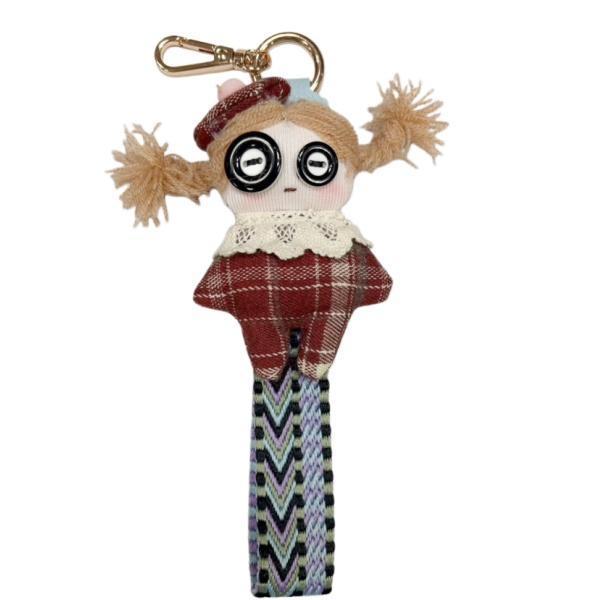 810九怪可愛娃-JUDY 造型可愛 織帶可掛手上上面五金可以掛手機 亦可掛於包包 實用好看 JUDY女娃療癒 