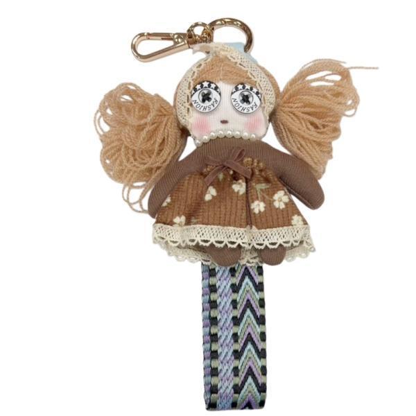 808九怪可愛娃-EMILY 造型可愛 織帶可掛手上上面五金可以掛手機 亦可掛於包包 實用好看 EMILY女娃療癒 