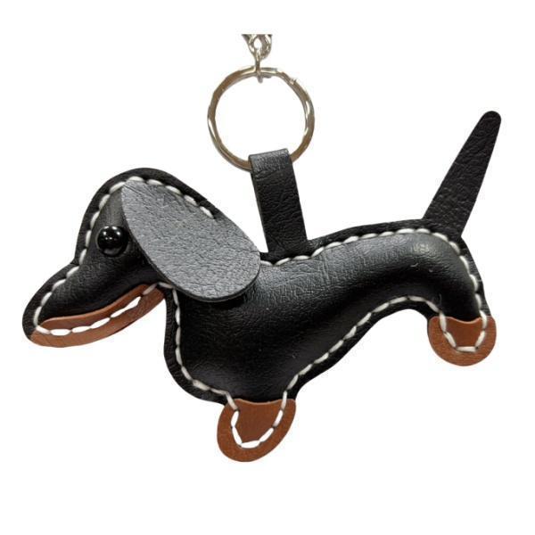 12012F 皮革臘腸狗 (純手工縫製成品) 