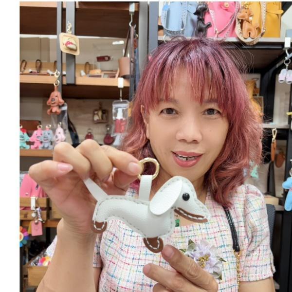 12012 皮革手作DIY臘腸狗材料包 