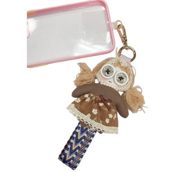 808九怪可愛娃-EMILY 造型可愛 織帶可掛手上上面五金可以掛手機 亦可掛於包包 實用好看 EMILY女娃療癒 