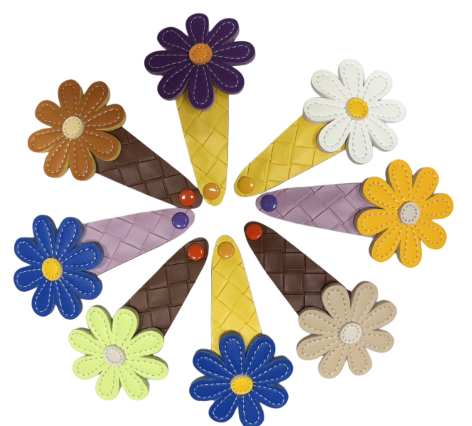 PU 創意皮革髮夾 適合老中青兒童 不論髮量多寡 都好夾 