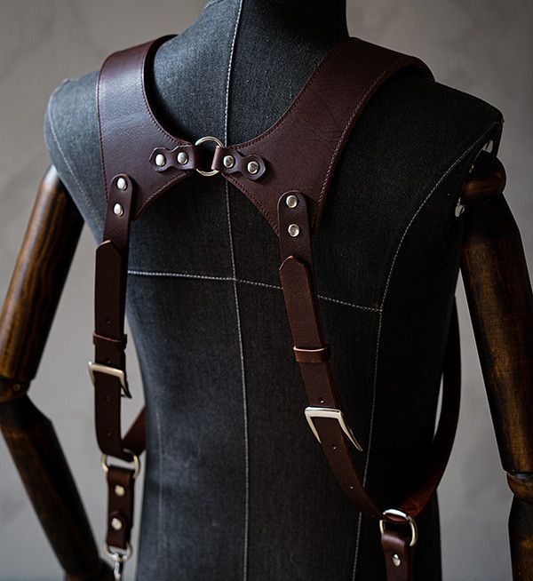 獵戶座雙肩背帶（深咖油腊）Orion Dual shoulder strap(Dark brown) 