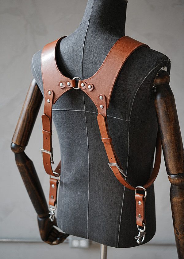 獵戶座雙肩背帶（蜜糖棕油腊）Orion Dual shoulder strap(tan) 