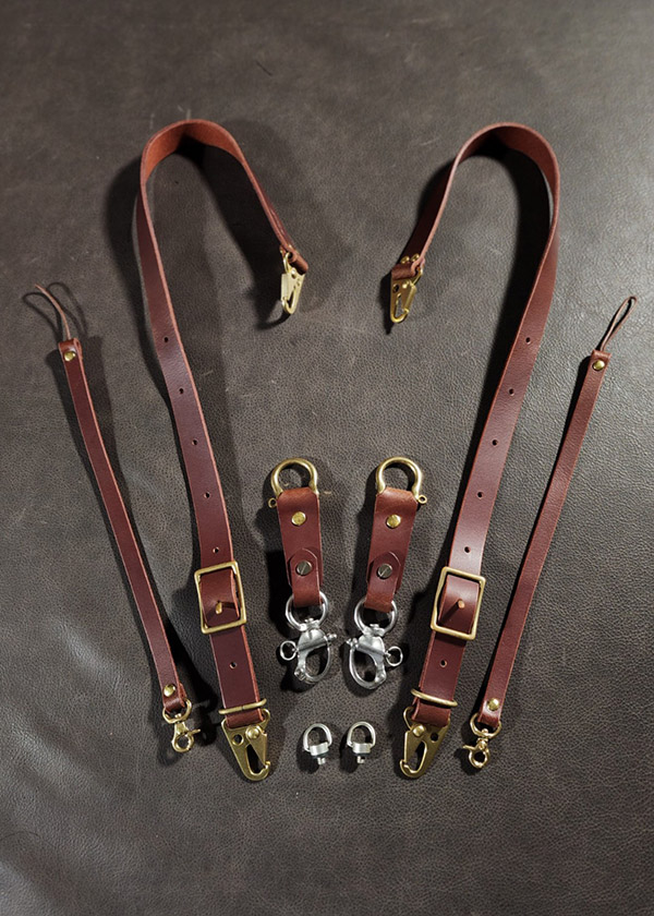 ***預購商品***天馬座單雙肩背帶深咖啡色Pegasus Dual shoulder strap (dark brown) 