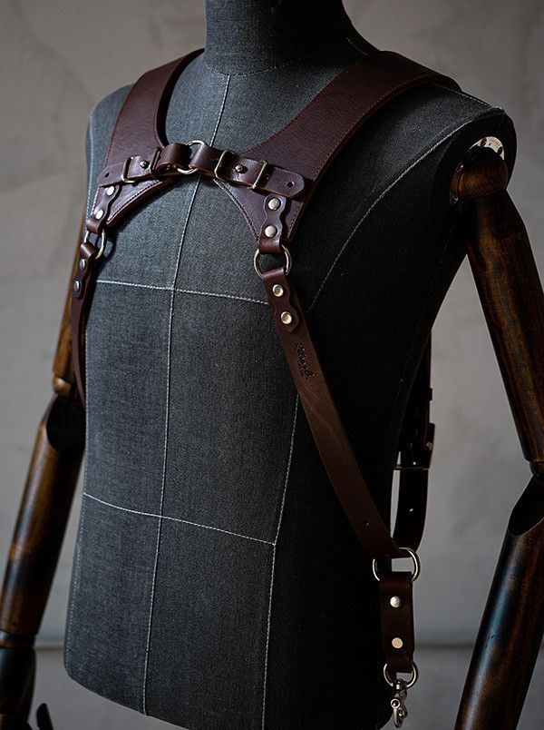 獵戶座雙肩背帶（深咖油腊）Orion Dual shoulder strap(Dark brown) 