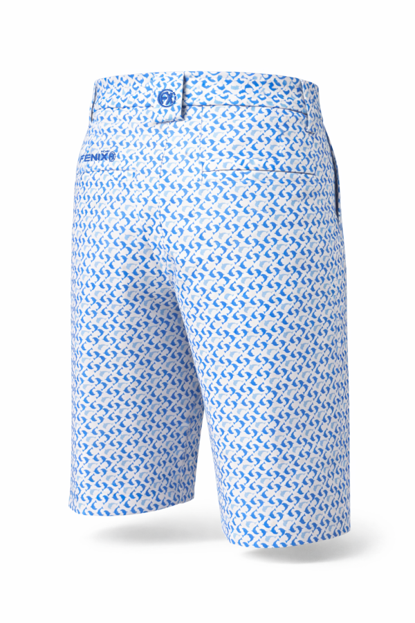 FENIX熱昇華短褲-WHITEFISH印花系列 FENIX短褲, 高爾夫短褲, 高爾夫褲, 印花短褲, 運動短褲, 男生高爾夫短褲, 夏季戶外短褲, 高爾夫穿搭