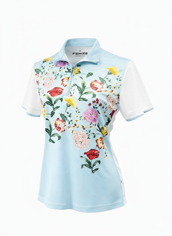FENIX FLORENTIA 花境系列 FENIX Polo衫, 高爾夫Polo衫, 高爾夫上衣, 運動Polo衫, 女生高爾夫Polo, 戶外運動上衣, 高爾夫穿搭