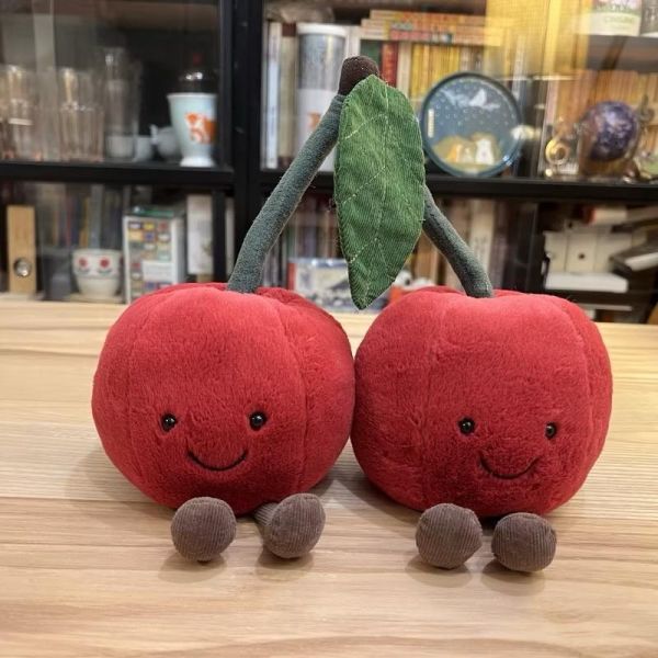 櫻桃 鑰匙圈 掛飾 jELLYCAT Amuseables Cherries Bag Charm 16/11 Cherry 好運果 jELLYCAT Amuseables Cherries Bag Charm