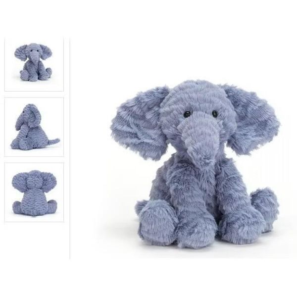 波浪毛 大象 jELLYCAT Fuddlewuddle Elephant M (耳朵/毛衣/毛帽刺繡加購+愛心繡另增購) jELLYCAT Fuddlewuddle Elephant