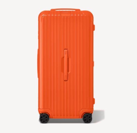 德國正品 RIMOWA 橘色 GLOSS ORANGE ESSENTIAL TRUNK PLUS 胖胖箱 冰箱 CHECK IN M CABIN 可刷卡分24期 (免運) (轉帳 回饋價折約1.8%) RIMOWA ESSENTIAL TRUNK PLUS GLOSS ORANGE