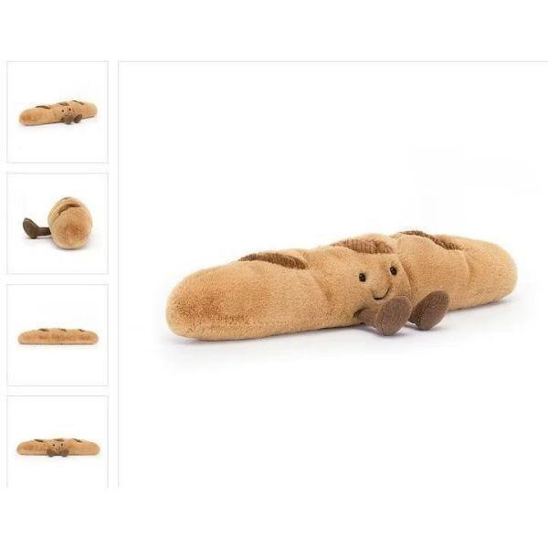 法國麵包 法國長棍麵包 鑰匙圈 掛飾 jELLYCAT Amuseables Baguette Bag Charm 15/8 法棍麵包 jELLYCAT Amuseables Baguette Bag Charm