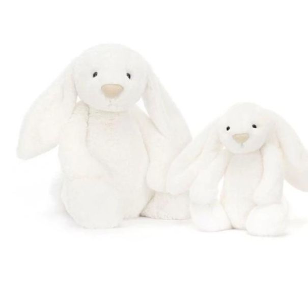 月光白 華麗款 jELLYCAT Bashful Luxe Bunny Luna 51 H (耳朵刺繡加購+愛心繡另增購) jELLYCAT Bashful Luxe Bunny Luna