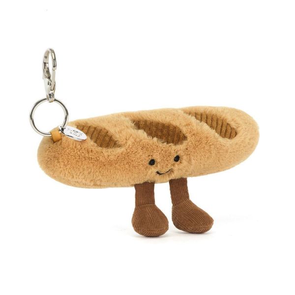 法國麵包 法國長棍麵包 鑰匙圈 掛飾 jELLYCAT Amuseables Baguette Bag Charm 15/8 法棍麵包 jELLYCAT Amuseables Baguette Bag Charm