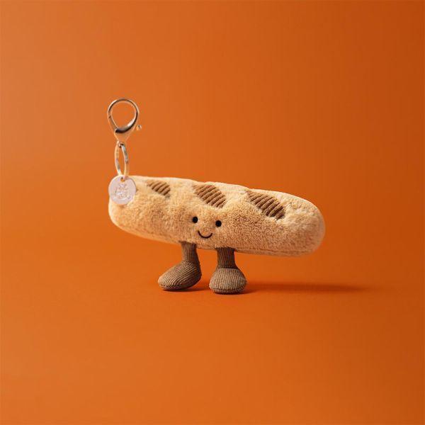法國麵包 法國長棍麵包 鑰匙圈 掛飾 jELLYCAT Amuseables Baguette Bag Charm 15/8 法棍麵包 jELLYCAT Amuseables Baguette Bag Charm